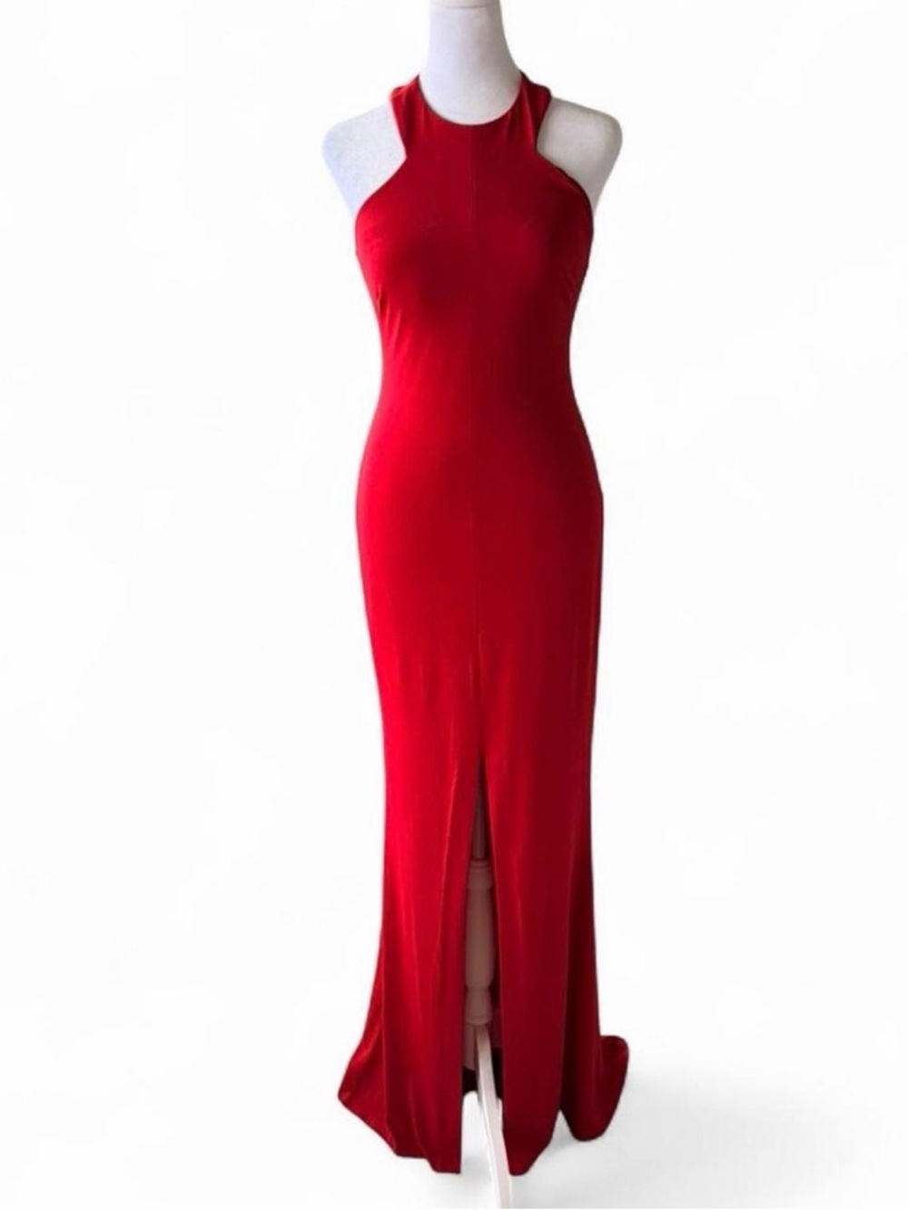 Cache Vibrant Red Sleeveless Maxi Dress